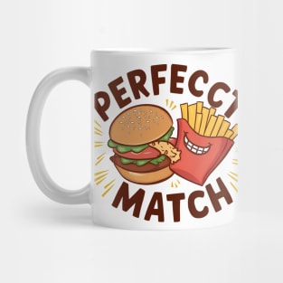 Vintage perfect match - Burger & Fries Mug